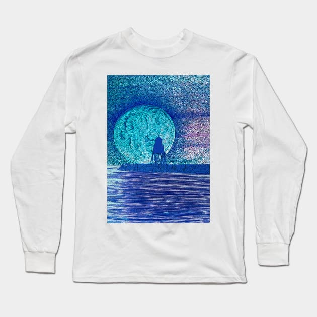 big moon & watch house composite Long Sleeve T-Shirt by paulsummers2014